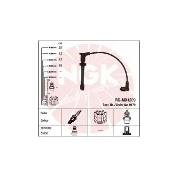 Zapalovací kabel Sada kabelů pro zapalování NGK RC-MX1209