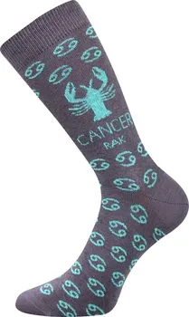 Pánské ponožky BOMA Zodiac Rak tmavě šedé 38-41