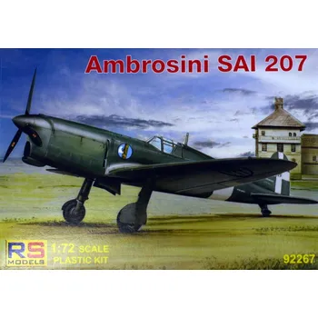 Plastikový model RS models 1/72 Ambrosini SAI 207 (3x camo)
