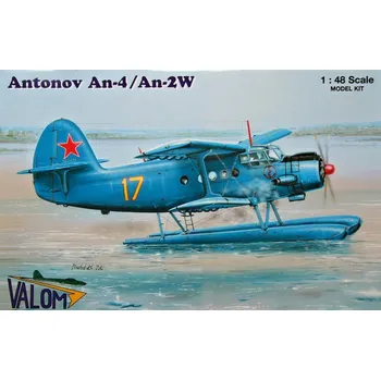 Plastikový model Valom 1/48 Antonov An-4/An-2W floats (Russia, Poland)