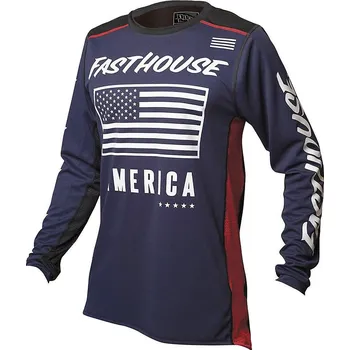 Moto dres Fasthouse Grindhouse American Jersey Navy Black Velikost: M