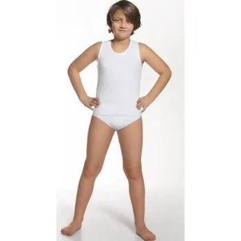 Chlapecké oblečení Cornette Young Slipy chlapecký komplet bílý 134-164