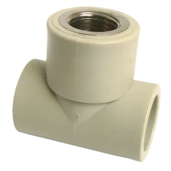 Vodovodní potrubí PPR T-kus s kovovým závitem vnitřním 25 x 1/2" x 25 mm