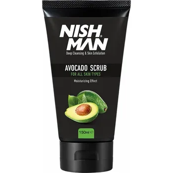 Pleťový peeling Peeling na obličej s avokádem NISH MAN Avocado scrub 150 ml