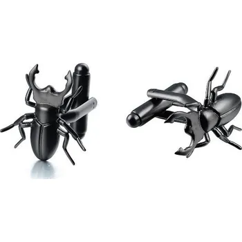 Manžetový knoflíček Manžetové knoflíčky brouk Roháč obecný, Lucanus cervus, entomolog