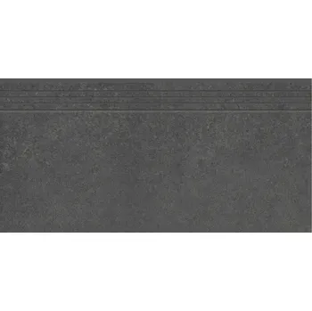 Dlažba Concrete anthracite mat - schodovka rektifikovaná 29,7x59,7 šedá 153644