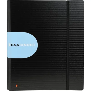 Kroužkový pořadač Exacompta Exabinder, A4 maxi, 4 kroužky, PP, černý