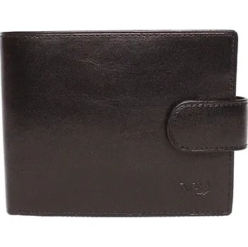 Peněženka Luxusní černá hladká kožená peněženka Marta Ponti no. B219R +RFID