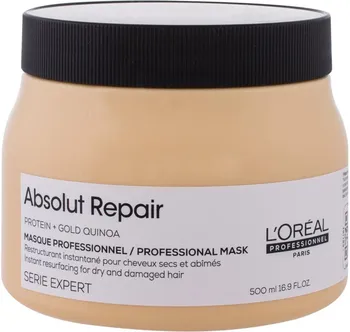 Vlasová regenerace L'Oréal Professionnel Série Expert Absolut Repair Gold Quinoa + Protein Instant Resurfaing Mask 500 ml