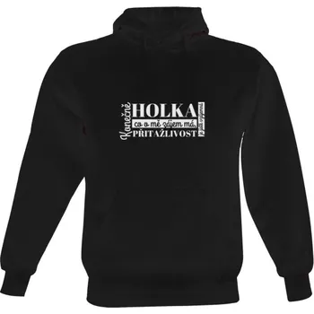 Pánská mikina Pánská mikina s kapucí s potiskem Mikina s potiskem &quot;Konečně holka co o mě zájem má...&quot; pánské