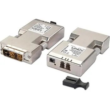 HDMI extender Lindy Prodlužovací adaptér DVI single link, přes optickou síť, 1500m (38113) - 14.43.6415