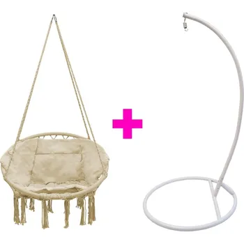 Zahradní nábytek IWHOME Ambrosia + stojan Eris bílý IWH-10260001