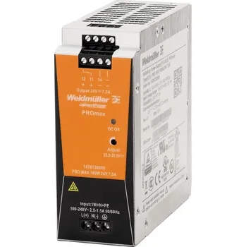 spínaný zdroj WEIDMÜLLER Zdroj Weidmuller PRO MAX 180W 24V 7,5A 1478120000