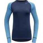 Devold Expedition Woman Shirt malibu/evening XS; Modrá triko + DÁREK DLE VÝBĚRU!