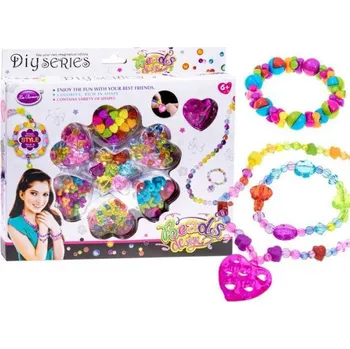 Dětské navlékací korálky Barevné korálky - květy