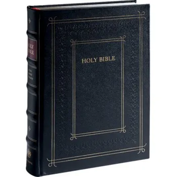 Populárně naučná literatura pro dospělé Cambridge KJV Family Chronicle Bible, Black Calfskin Leather over Boards – (EN)