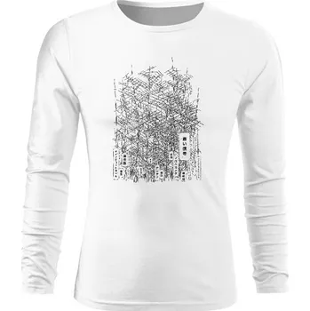 Pánské tričko Tričko s potiskem Old Antenas&quot; Tričko Pánské Dlouhý Rukáv pánské