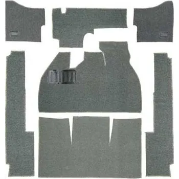 Koberec Volkswagen Tmavě šedé koberce pro Beetle Sedan 58 -> 68 s podnožkou
