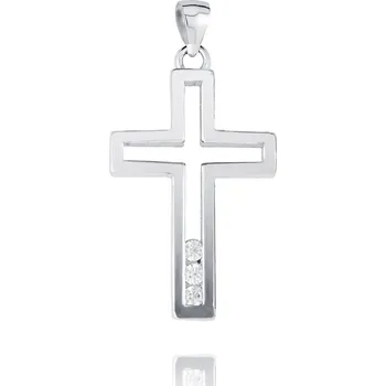 Přívěsek NUBIS® Stříbrný přívěšek křížek - NB-4217