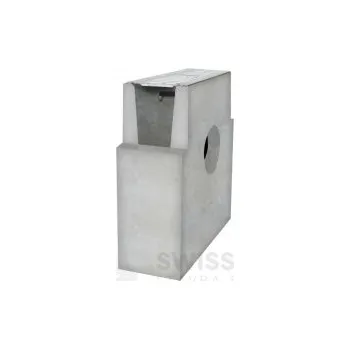 Odvodňovací žlab Betonová vpusť A15 s pozinkovanou mříží H120 (333 x 130 x 380 mm)