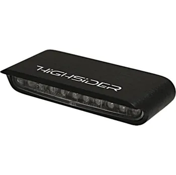 Osvětlení pro motocykl HIGHSIDER LED moto zadní světlo STRIPE černé čiré