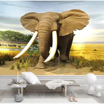 Fototapeta Solution Media 3D tapety - Slon MU2918 2 - Voděodolná hedvábná tkanina - Textilní tapeta lesklá - 200g/m2