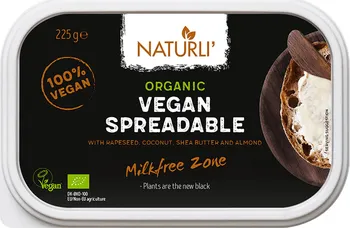 Rostlinná pomazánka Naturli Veganské bezlaktózové máslo roztíratelné Bio 225 g