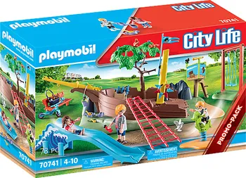 Stavebnice Playmobil Playmobil City Life 70741 Dětské hřiště s vrakem lodi
