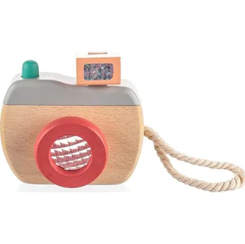 Hračka pro nejmenší Zopa Dřevěný fotoaparát Grey