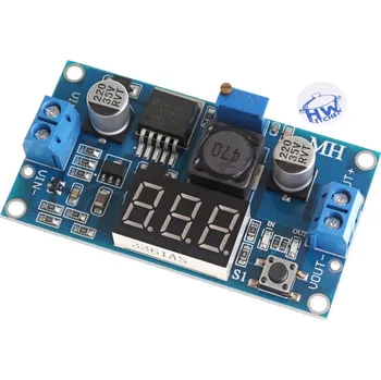 Elektronická stavebnice HWKITCHEN Step-Down DC/DC nastavitelný měnič s LM2596 a displejem