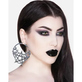 Náušnice náušnice KILLSTAR - Moonlit Hoop - Silver