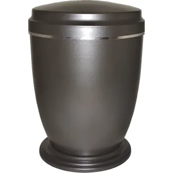 Smuteční dekorace OBAL NA URNU, kovově šedá metalická mat