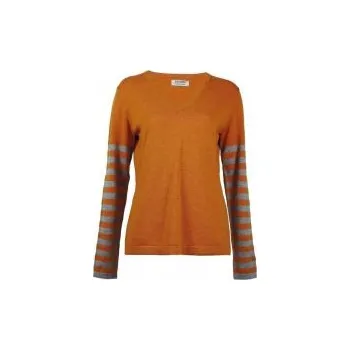 Dámský svetr SKHOOP Nancy Sweater honey XL; Žlutá svetr + DÁREK DLE VÝBĚRU!