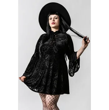 Dámské šaty šaty dámské KILLSTAR - Lost Kingdom Lace-Up - Black - XXL