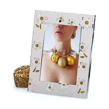 Rám na obraz Kovový svatební fotorámeček 13x18 LA CORUNA gold kph