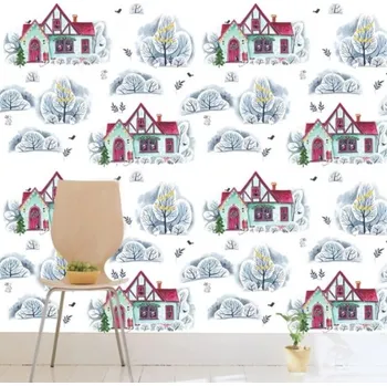 Fototapeta Solution Media 3D tapety - Domečky MU3824 3 - 3D Relief - Vliesová tapeta - 320g/m2