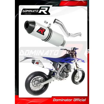 Výfuk pro motocykl Laděný výfuk DOMINATOR YAMAHA WR450F 12-15 OVÁLNÁ KONCOVKA MX
