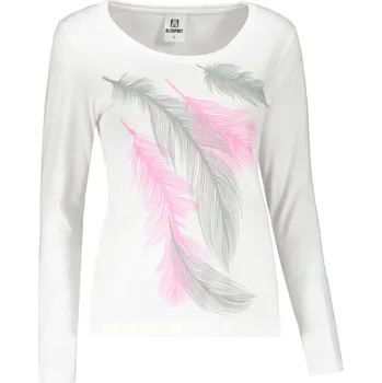 Dámské tričko Dámské triko s dlouhým rukávem ALTISPORT CARRYOVER ALW112169 BÍLÁ XXL