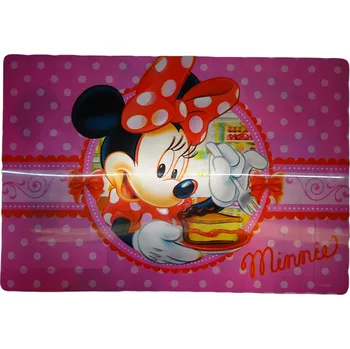 Dětská růžová 3D podložka na stůl s obrázkem Minnie Minnie DISNEY