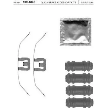Brzdová destička Sada příslušenství brzdových destiček QUICK BRAKE