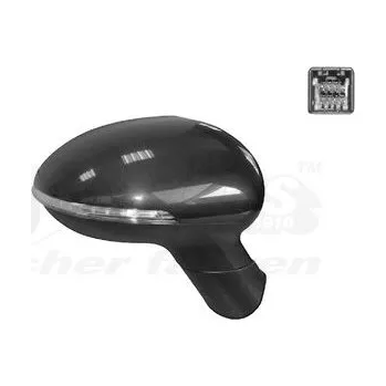 Auto zrcátko Vnější zpětné zrcátko VAN WEZEL 8323818