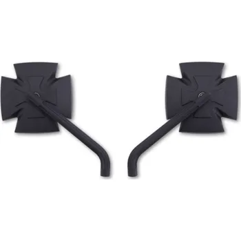 Zrcátko pro motocykl HIGHSIDER moto zrcátko IRON CROSS černé