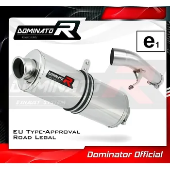 Výfuk pro motocykl Homologovaný Laděný výfuk DOMINATOR SUZUKI GSXF 650 WVCJ 2008-2016 OVÁLNÁ KONCOVKA HOMOLOGACE