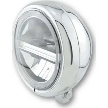 Osvětlení pro motocykl HIGHSIDER LED moto přední světlo PECOS TYP 6 chrom