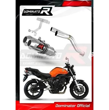 Výfuk pro motocykl Laděný výfuk DOMINATOR YAMAHA FZ6 S/N FAZER OVÁLNÉ KONCOVKY