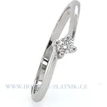 dámský prsten z bílého zlata 21W395 0,09ct H/Si2 velikost: 55, Kámen: Briliant