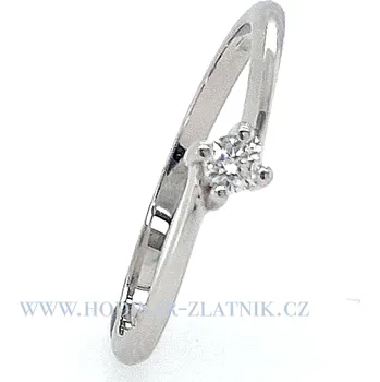 Souprava šperků dámský prsten z bílého zlata 21W395 0,09ct H/Si2 velikost: 55, Kámen: Briliant