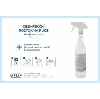 Dezinfekce DEZINFEKční roztok na ruce s hruškovým aroma 99,7% 0,5l (holá láhev)