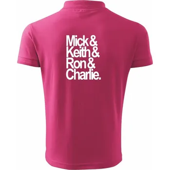 Pánská košile Mick Keith Ron Charlie - Polokošile pánská Pique Polo 203 - 4XL ( Purpurová )