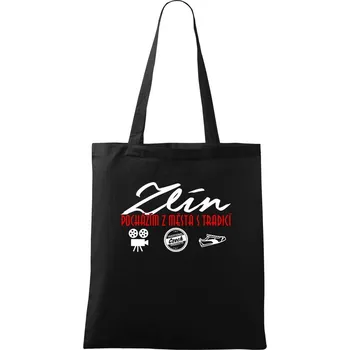 Nákupní taška Zlín město s tradicí - Taška bavlněná - 42 x 38 cm ( Černá )